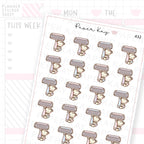 Shaving Razor Sticker Sheet