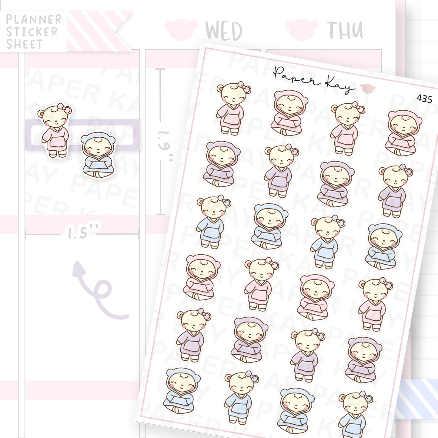 Blanket Hoodie Sticker Sheet