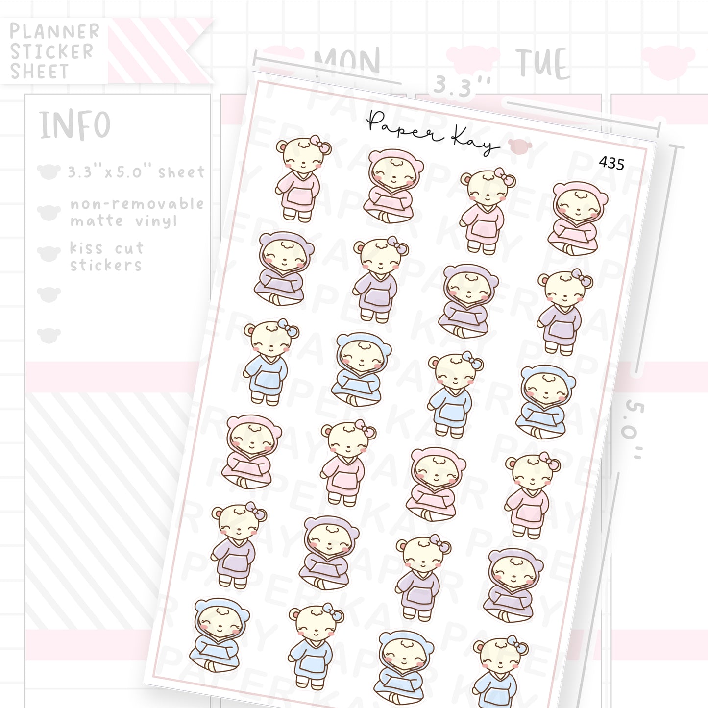 Blanket Hoodie Sticker Sheet