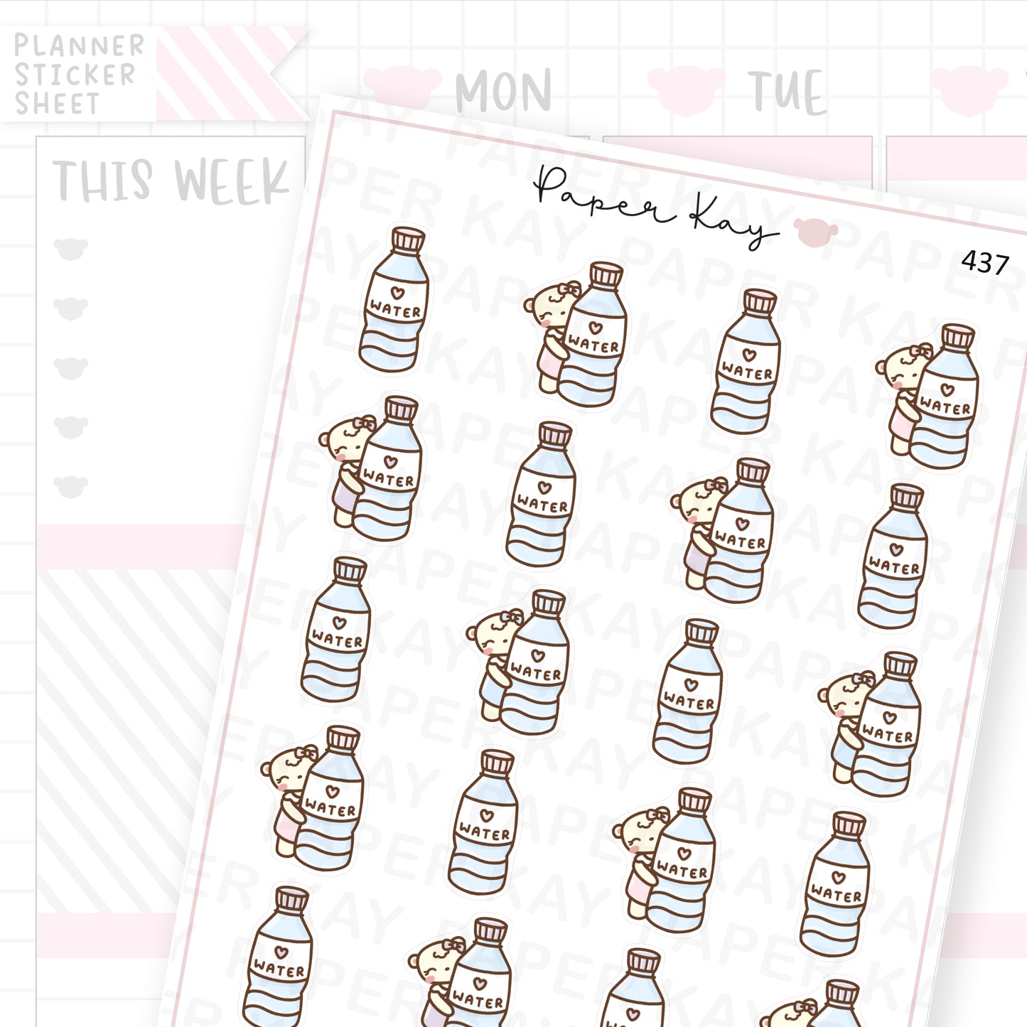 Water Bottle Sticker Sheet