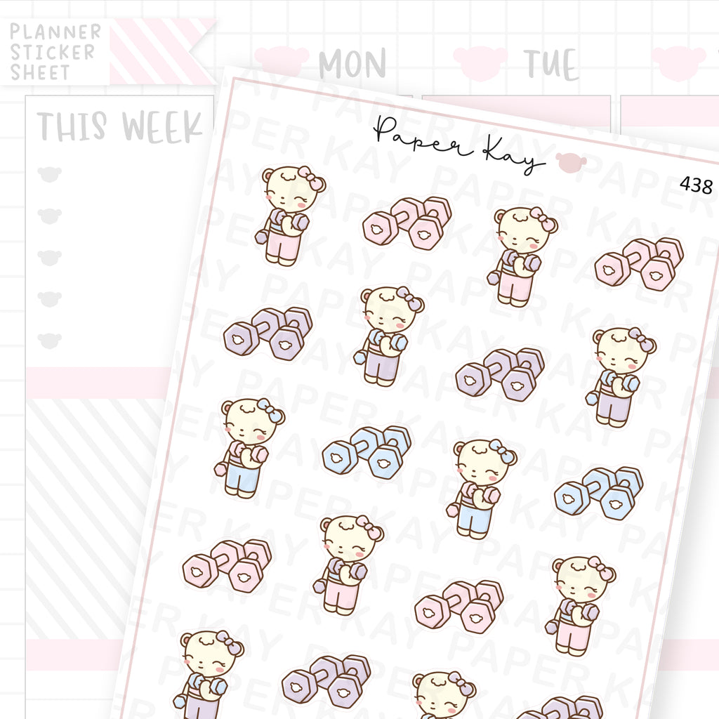 Dumbbell Sticker Sheet