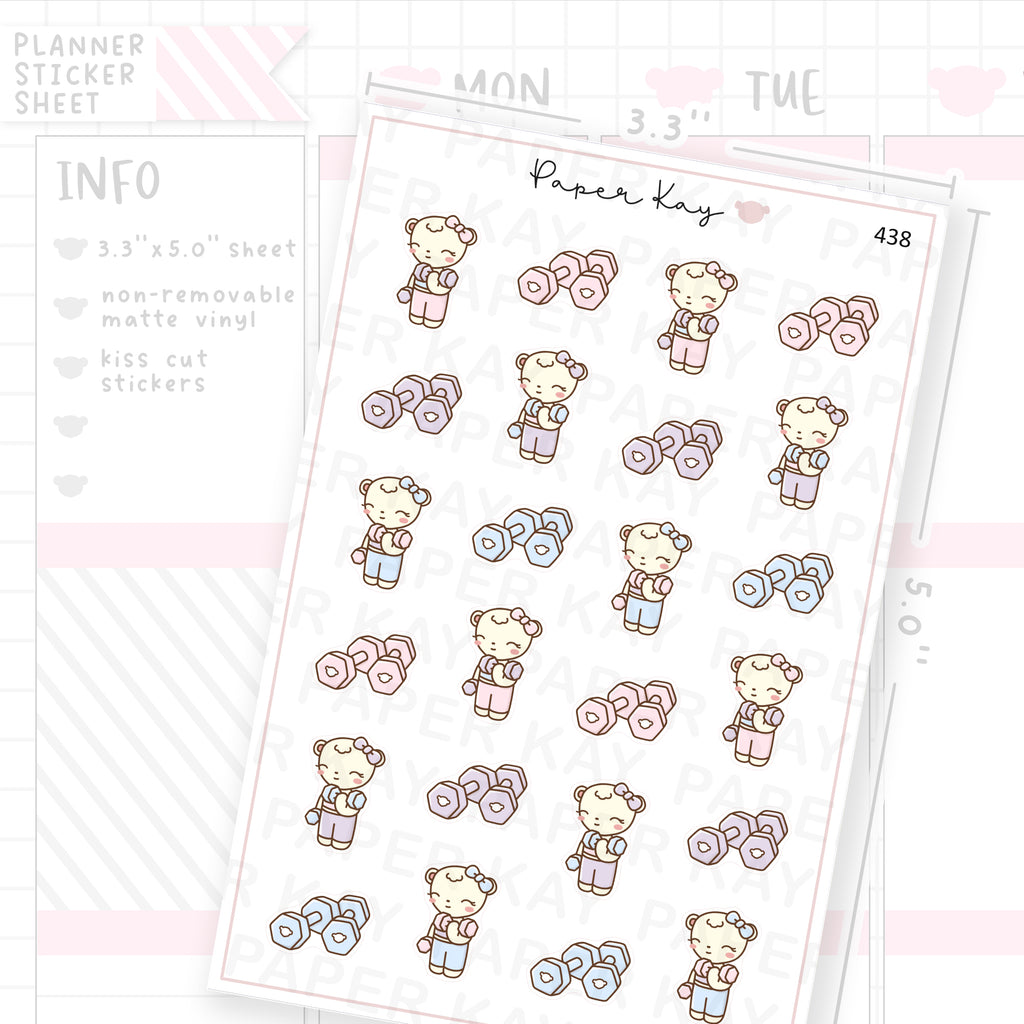 Dumbbell Sticker Sheet
