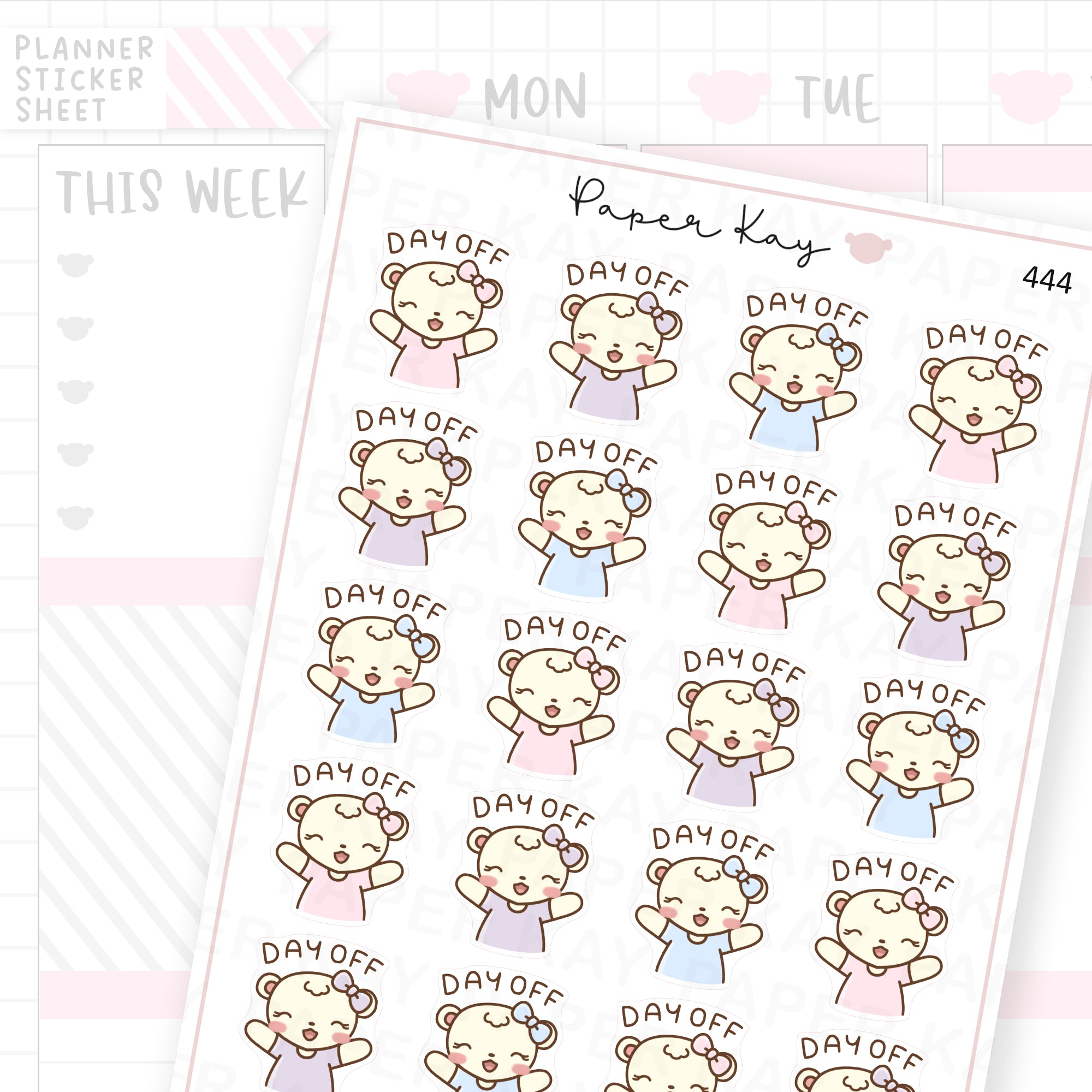 Day Off Sticker Sheet – Paper Kay