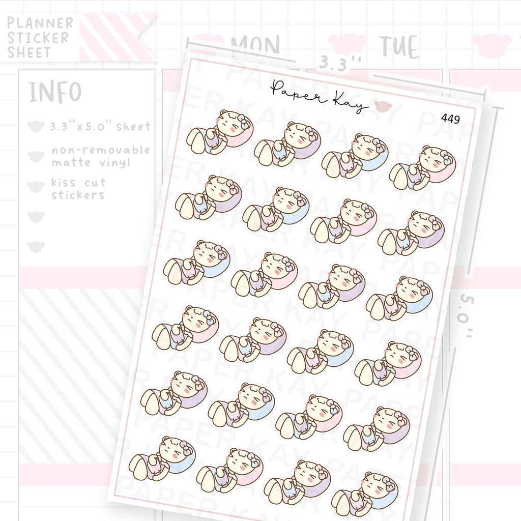 Stomach Ache/Cramps Sticker Sheet