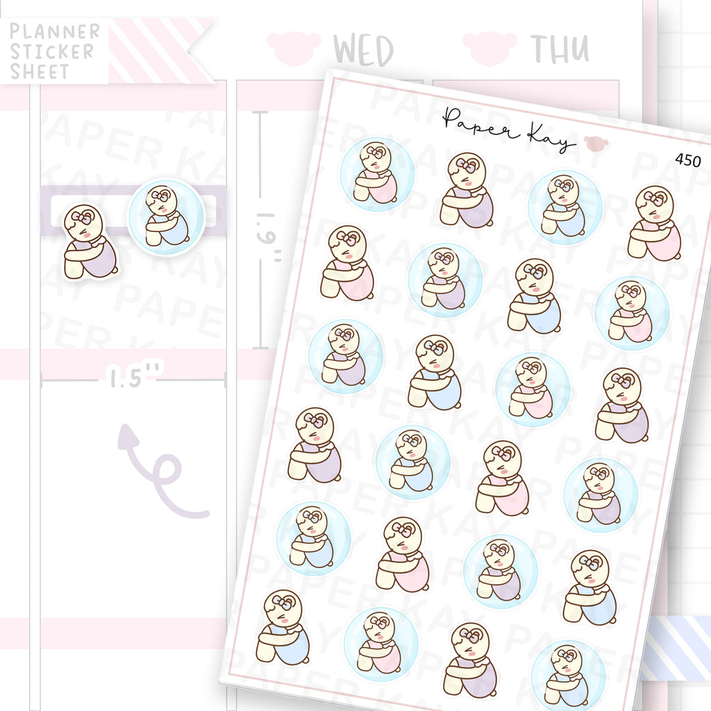 Safety Bubble/Isolation Sticker Sheet