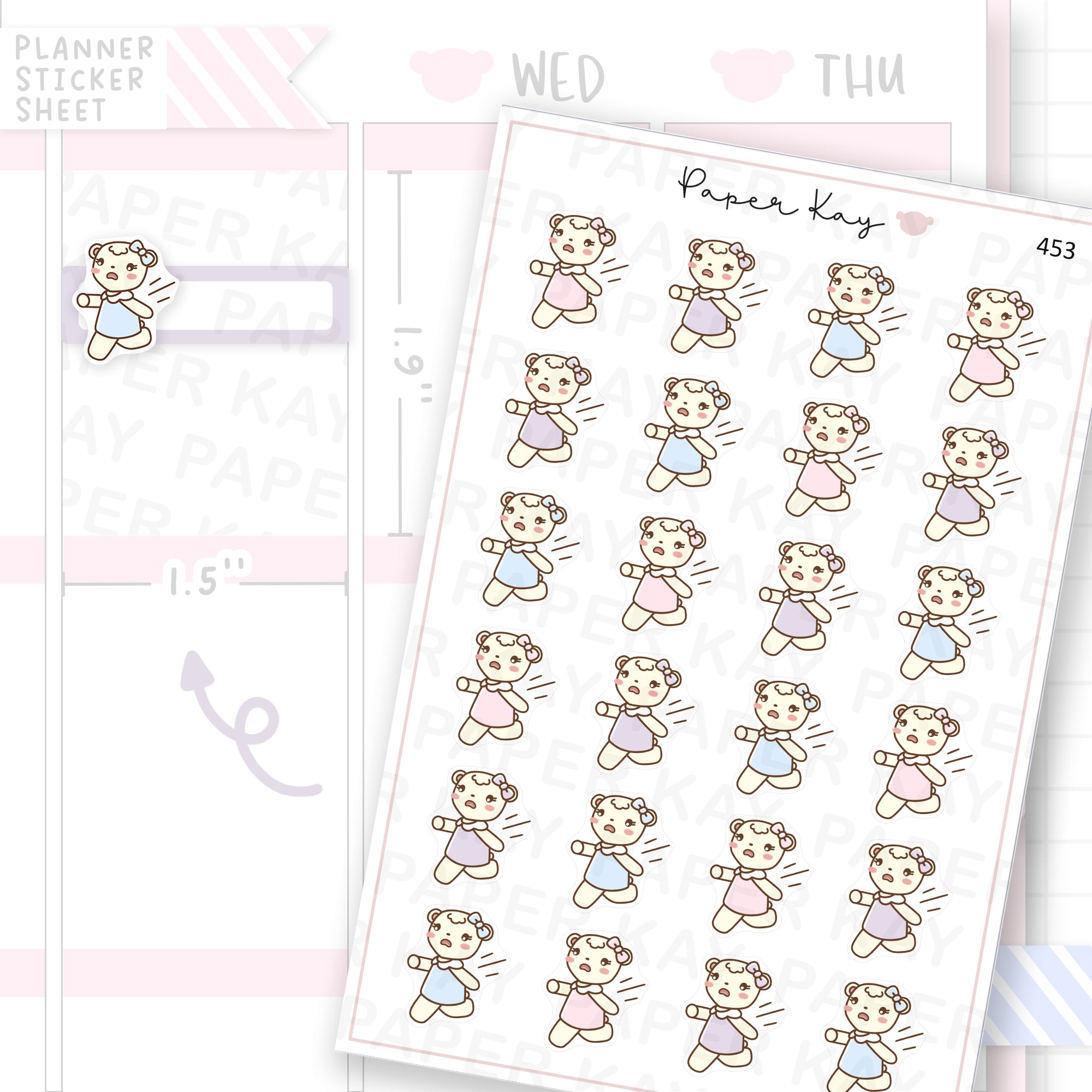 Running Late Sticker Sheet