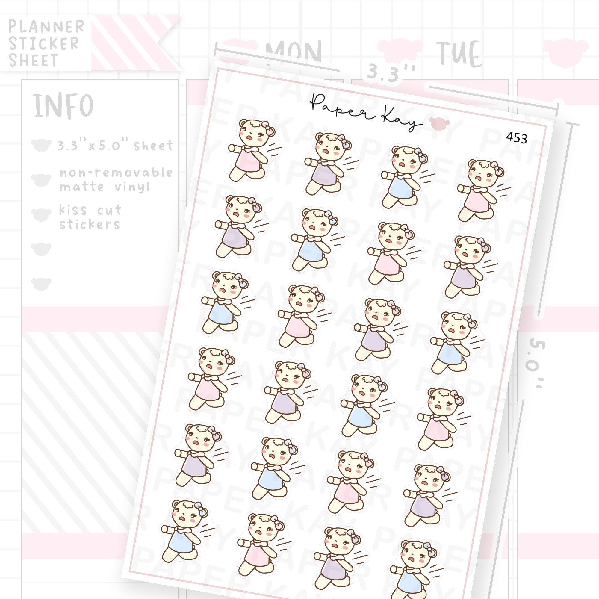 Running Late Sticker Sheet