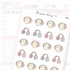 Headphone Sticker Sheet