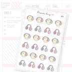 Headphone Sticker Sheet