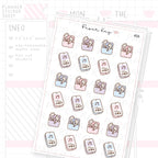 Wireless Earphones/Music Sticker Sheet