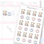 Hand Wash Clothes Sticker Sheet