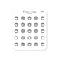 (PM057) Candle - Tiny Minimal Icon Stickers