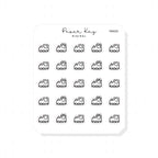 (PM020) Train - Tiny Minimal Icon Stickers