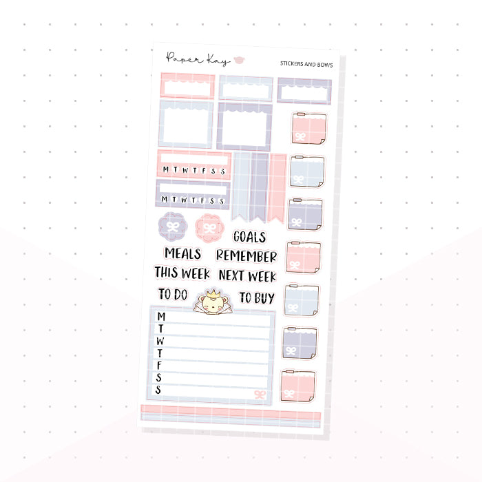 Stickers and Bows Hobonichi Weeks Kit - Planner Stickers