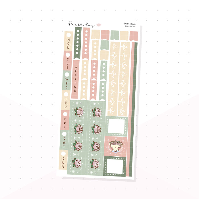 Botanical Hobonichi Weeks Kit - Planner Stickers