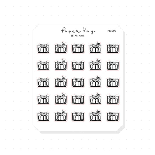 (PM099) Gym - Tiny Minimal Icon Stickers