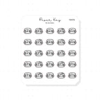 (PM078) Sofa - Tiny Minimal Icon Stickers