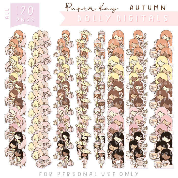 Autumn Dolly Digital PNGs (DD002)