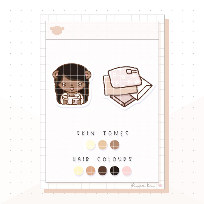 Happy Mail Dolly Planner Stickers