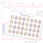 Easter Time Egg Date Dot Stickers