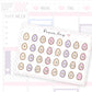 Easter Time Egg Date Dot Stickers