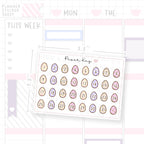 Easter Time Egg Date Dot Stickers