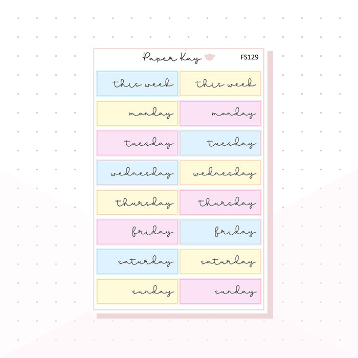 (FS129) Sweet Sherbet Day Covers - Functional