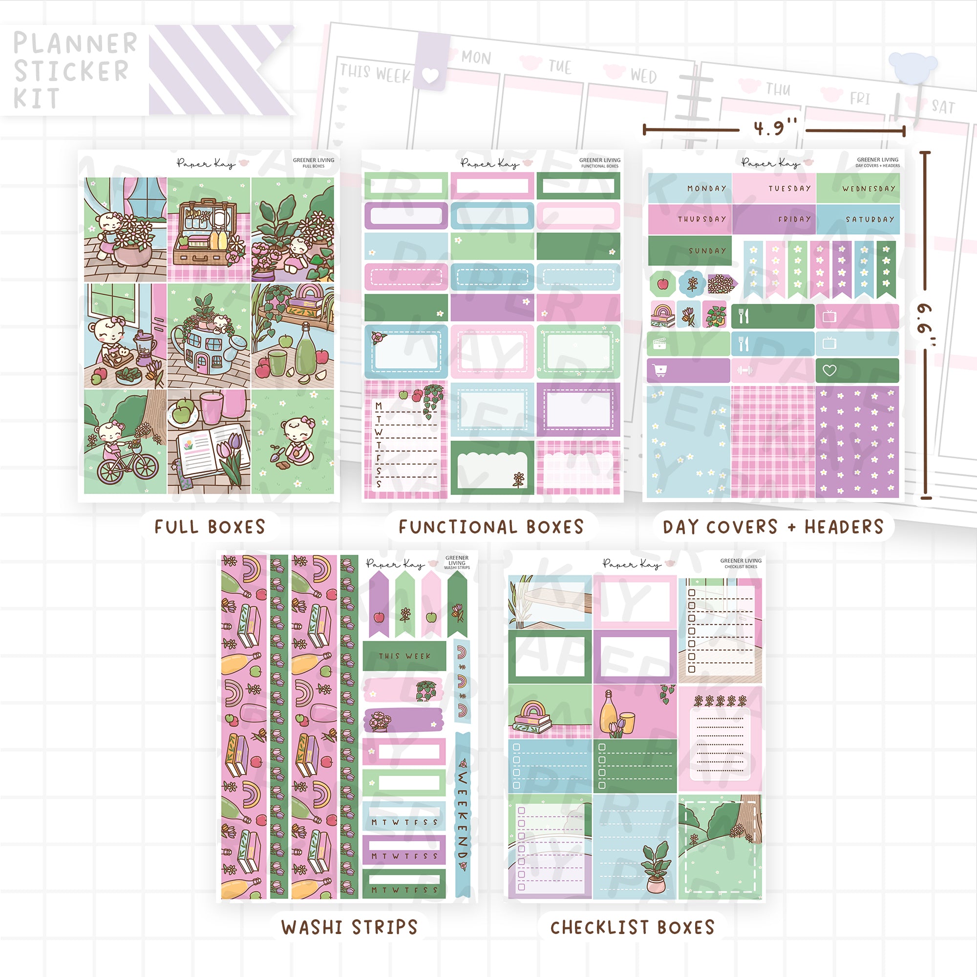 Greener Living Weekly Vertical Kit