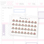 Greener Living Book Stack Date Dot Stickers