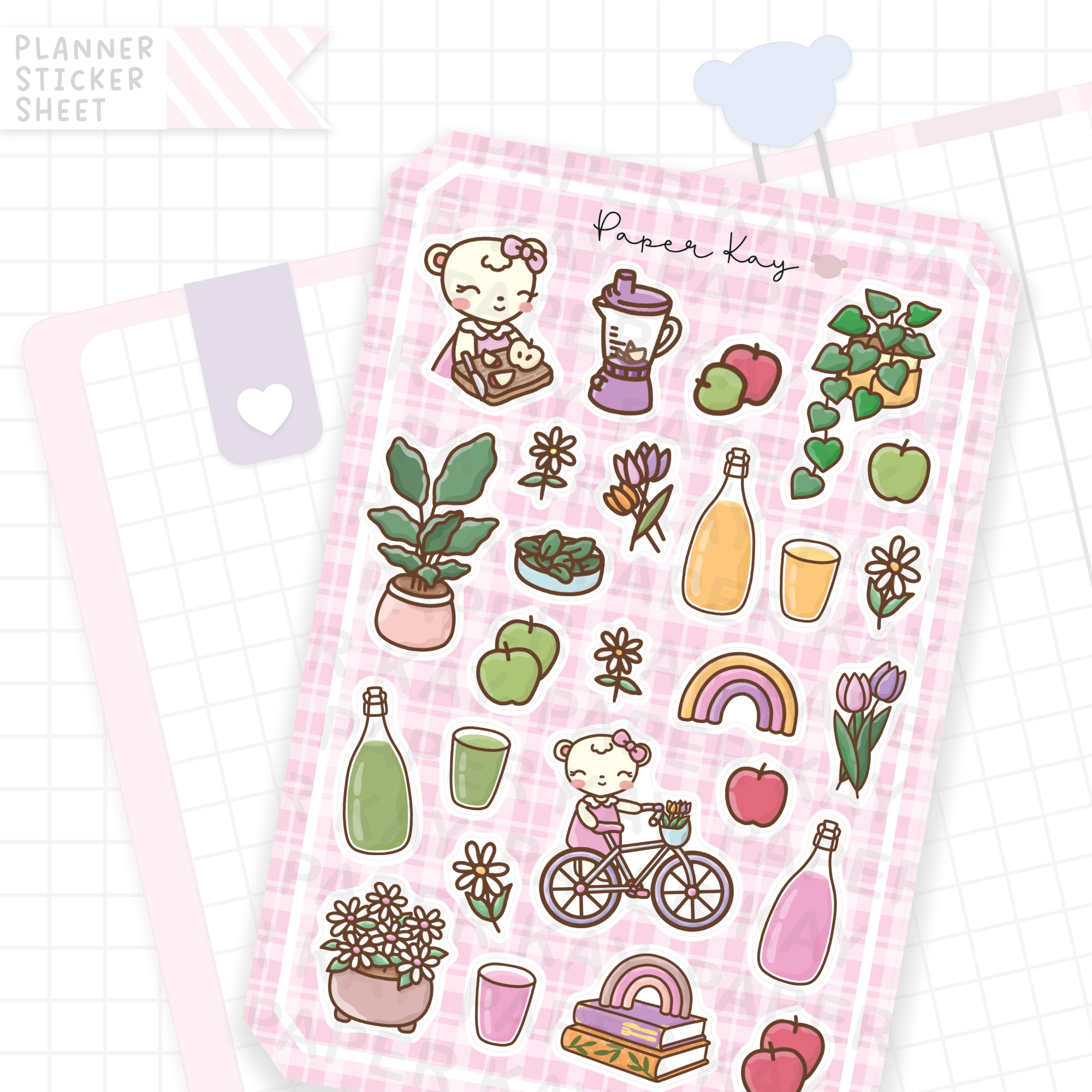 Greener Living Smoothie Deco Bujo Deco Stickers