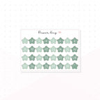 Happy Holidays Star Date Dots - Planner Stickers
