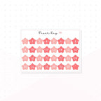 Happy Holidays Star Date Dots - Planner Stickers