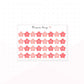 Happy Holidays Star Date Dots - Planner Stickers
