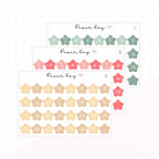 Happy Holidays Star Date Dots - Planner Stickers