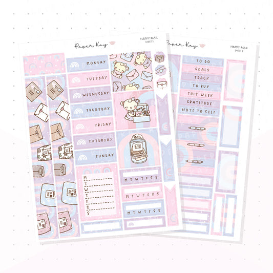 Happy Mail Hobonichi Cousin Kit - Planner Stickers