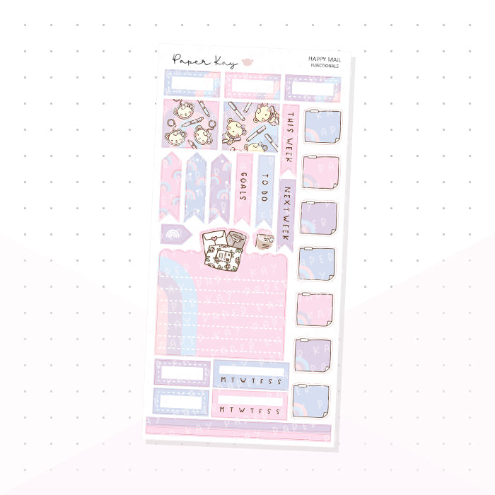 Happy Mail Hobonichi Weeks Kit - Planner Stickers