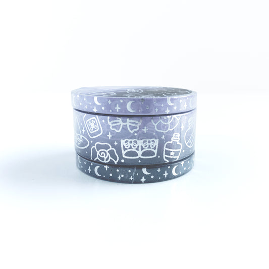 Witchy 02 Washi Tape (Set of 3) - Silver Foil