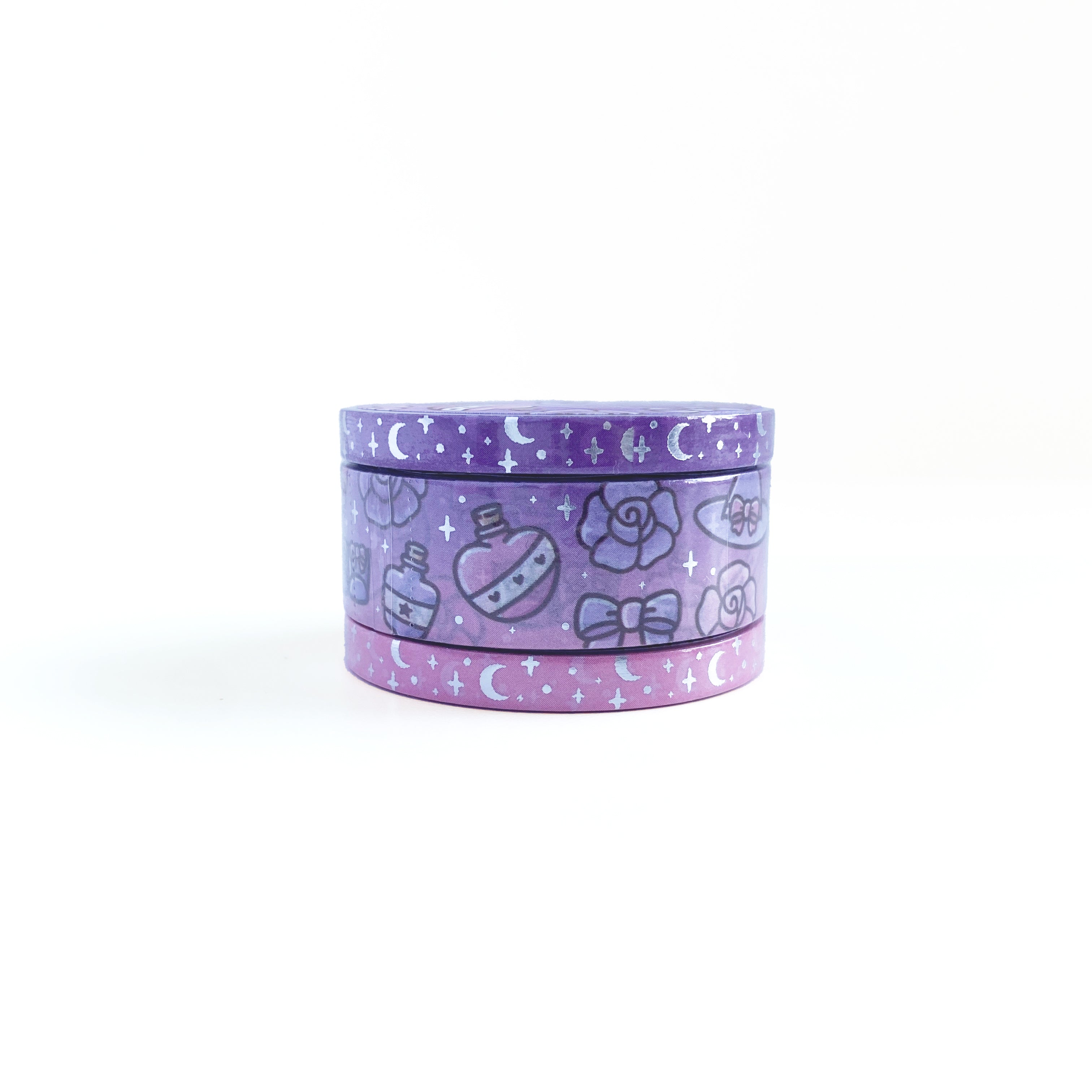 Witchy 01 Washi Tape (Set of 3) - Silver Foil