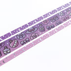 Witchy 01 Washi Tape (Set of 3) - Silver Foil