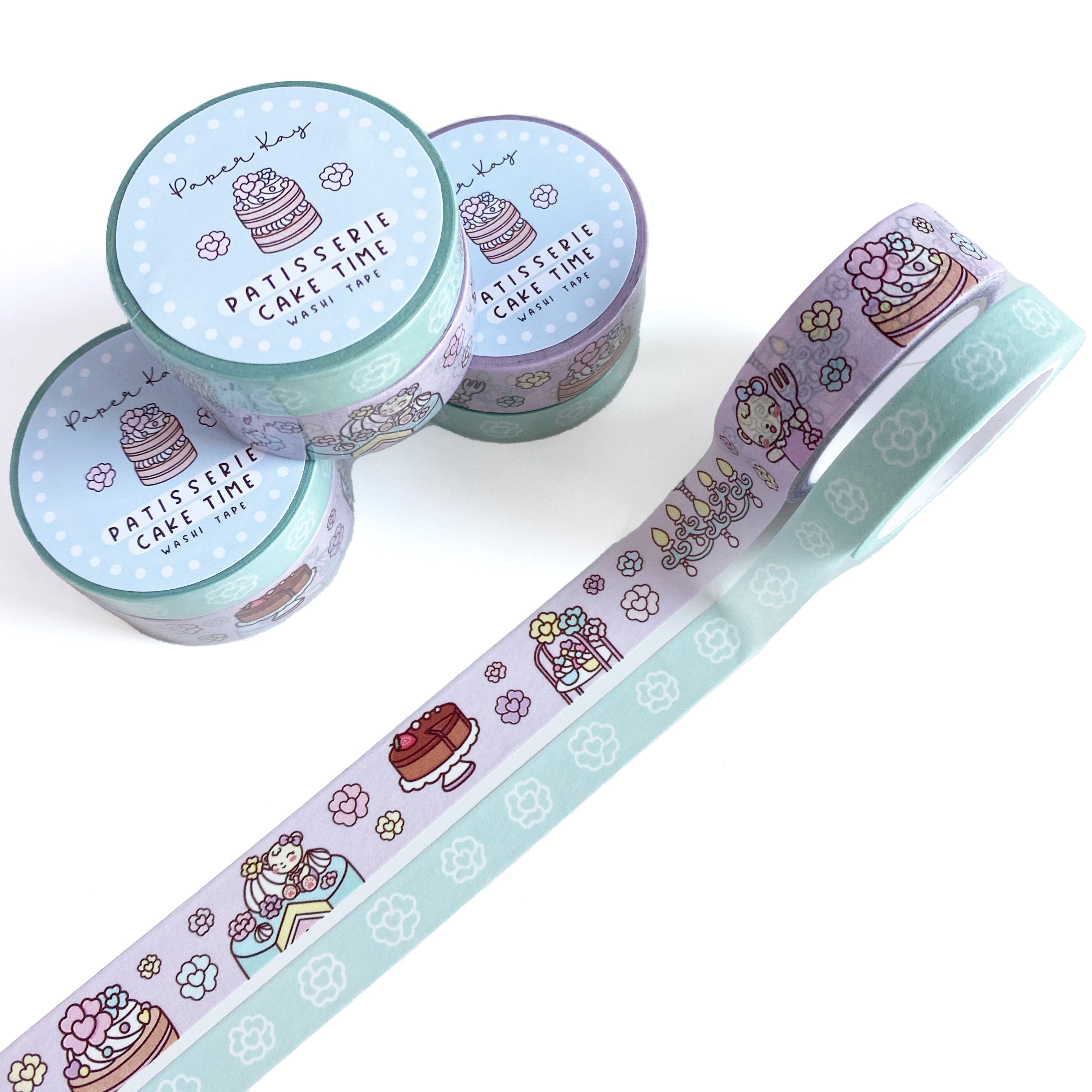 Patisserie Cake Time Washi Tape (Set of 2)