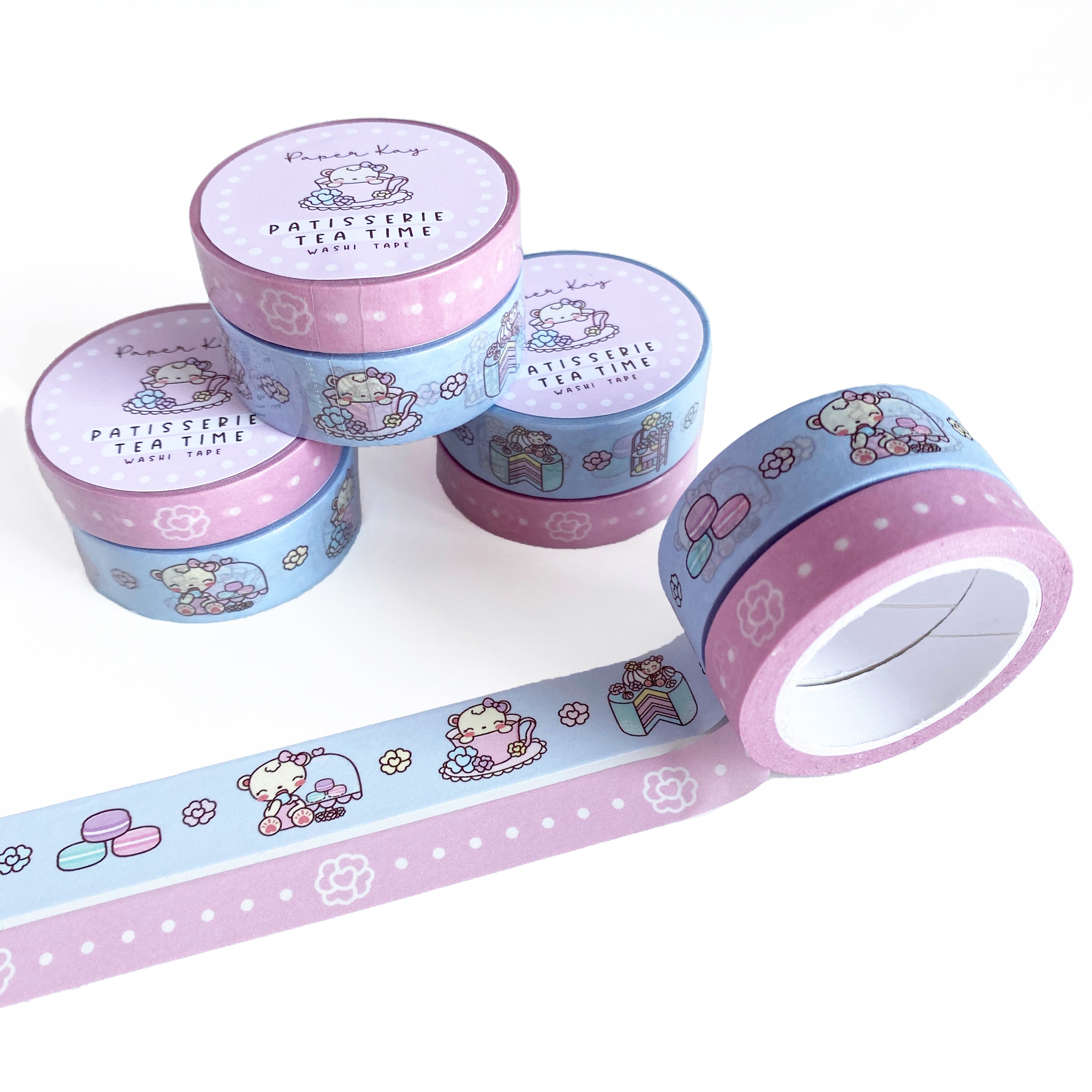 Patisserie Tea Time Washi Tape (Set of 2)