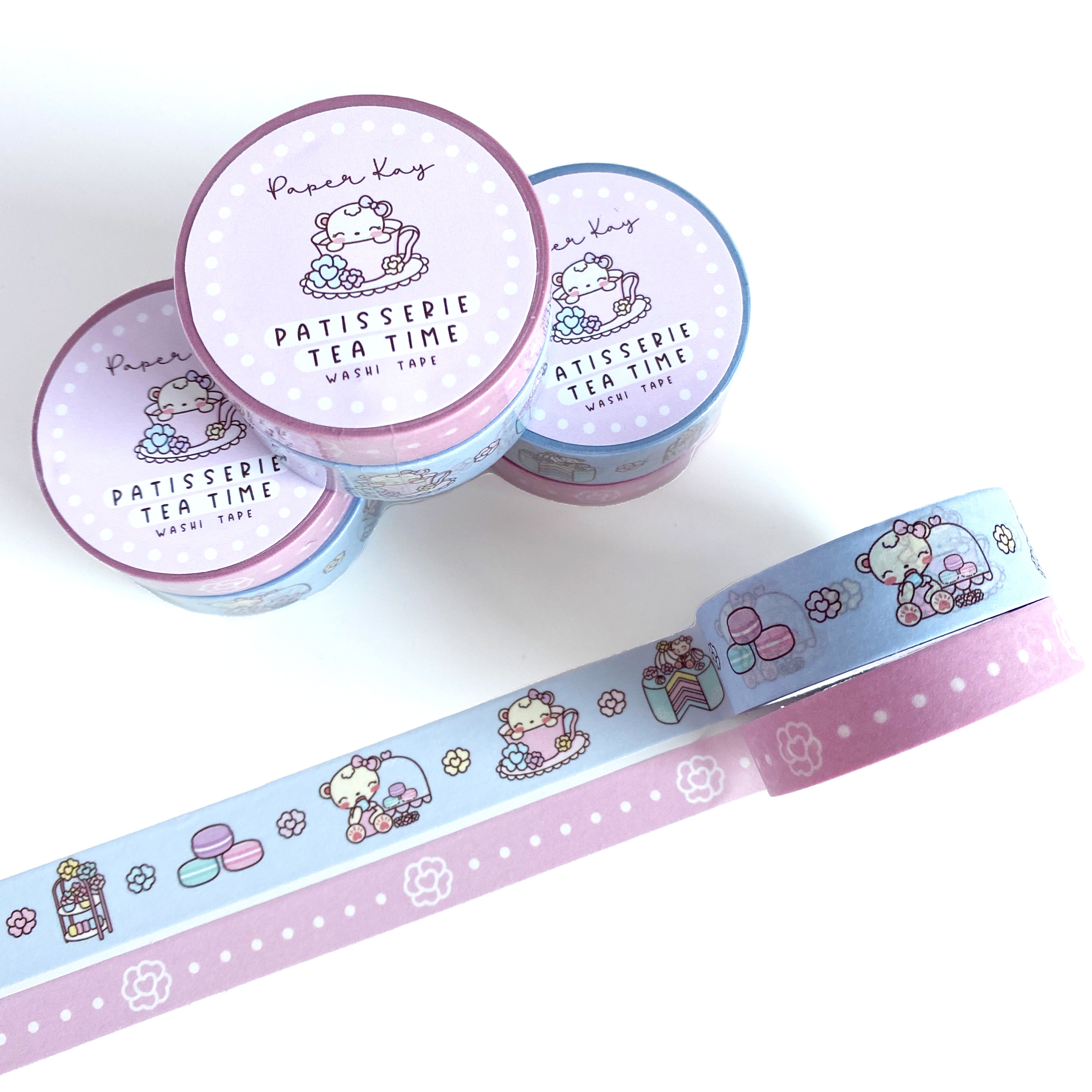 Patisserie Tea Time Washi Tape (Set of 2)