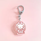 Planner Bunny Journaling Acrylic Keychain