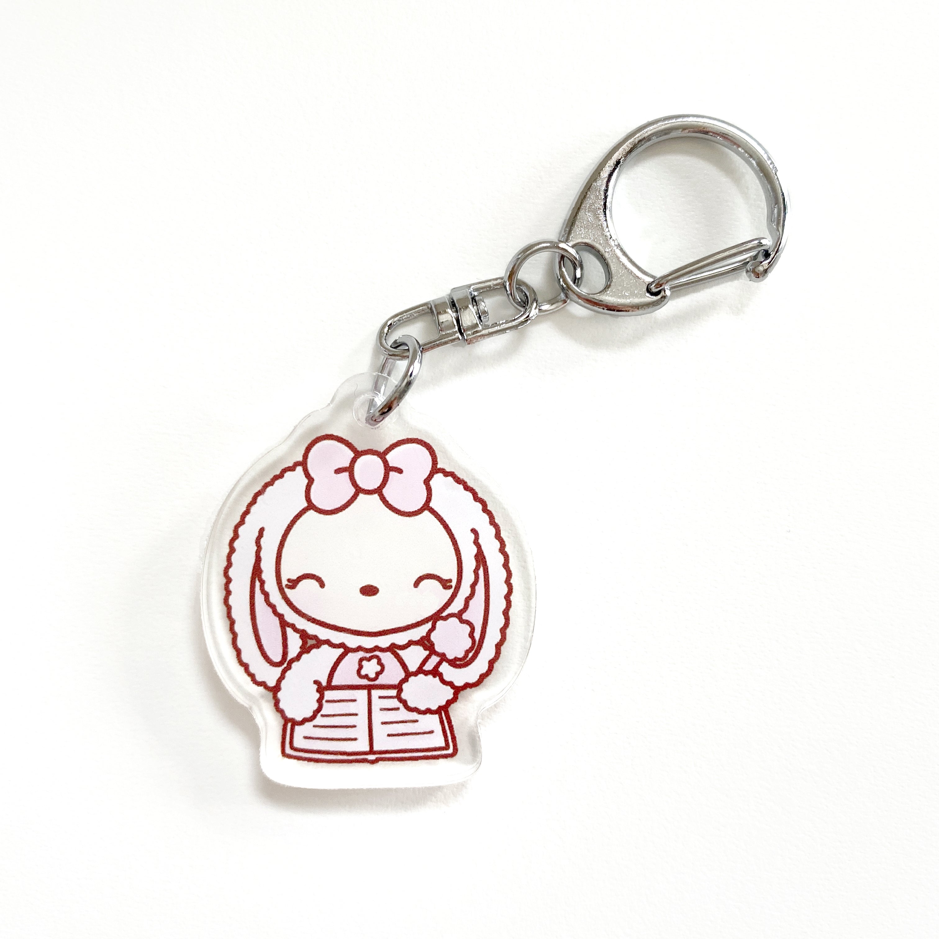 Planner Bunny Journaling Acrylic Keychain