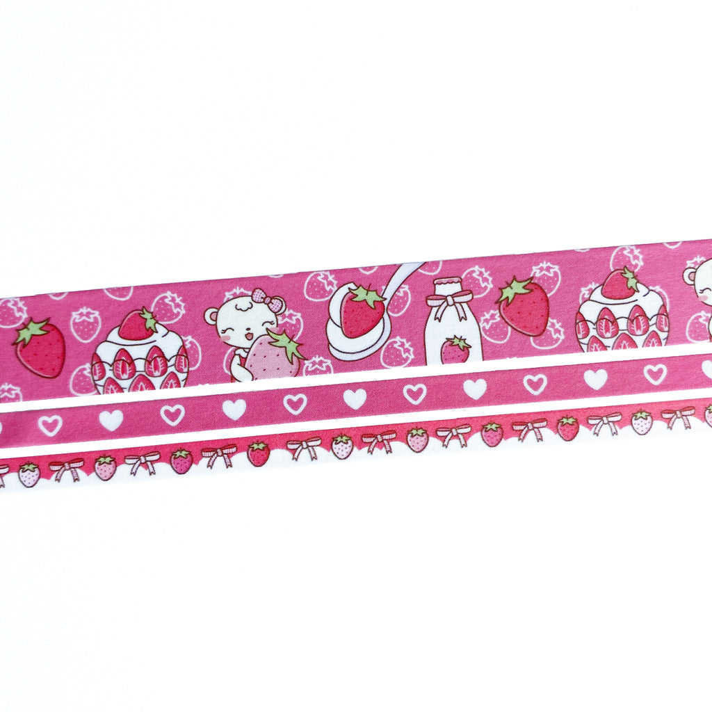 Strawberries and Cream 02 Washi Tape (Set of 3)