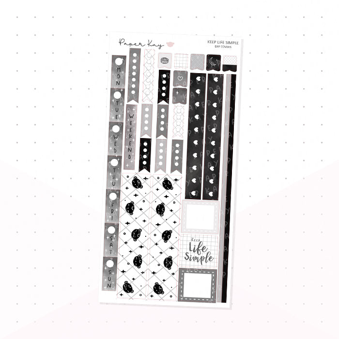 Keep Life Simple Hobonichi Weeks Kit - Planner Stickers