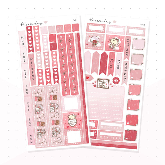 Love Hobonichi Weeks Kit - Planner Stickers