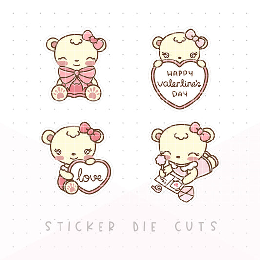 Love - Dot the Bear Die Cuts