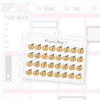 Lunar New Year Mandarin Orange Date Dot Stickers