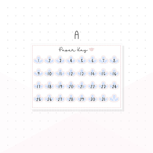 Mother's Day Date Dots - Planner Stickers
